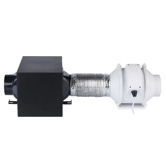 2026 Fresh Air Intake Inline Filter Box With Pre-filter, Activated Carbon and HEPA filter For HVAC System to Intake Fresh Air