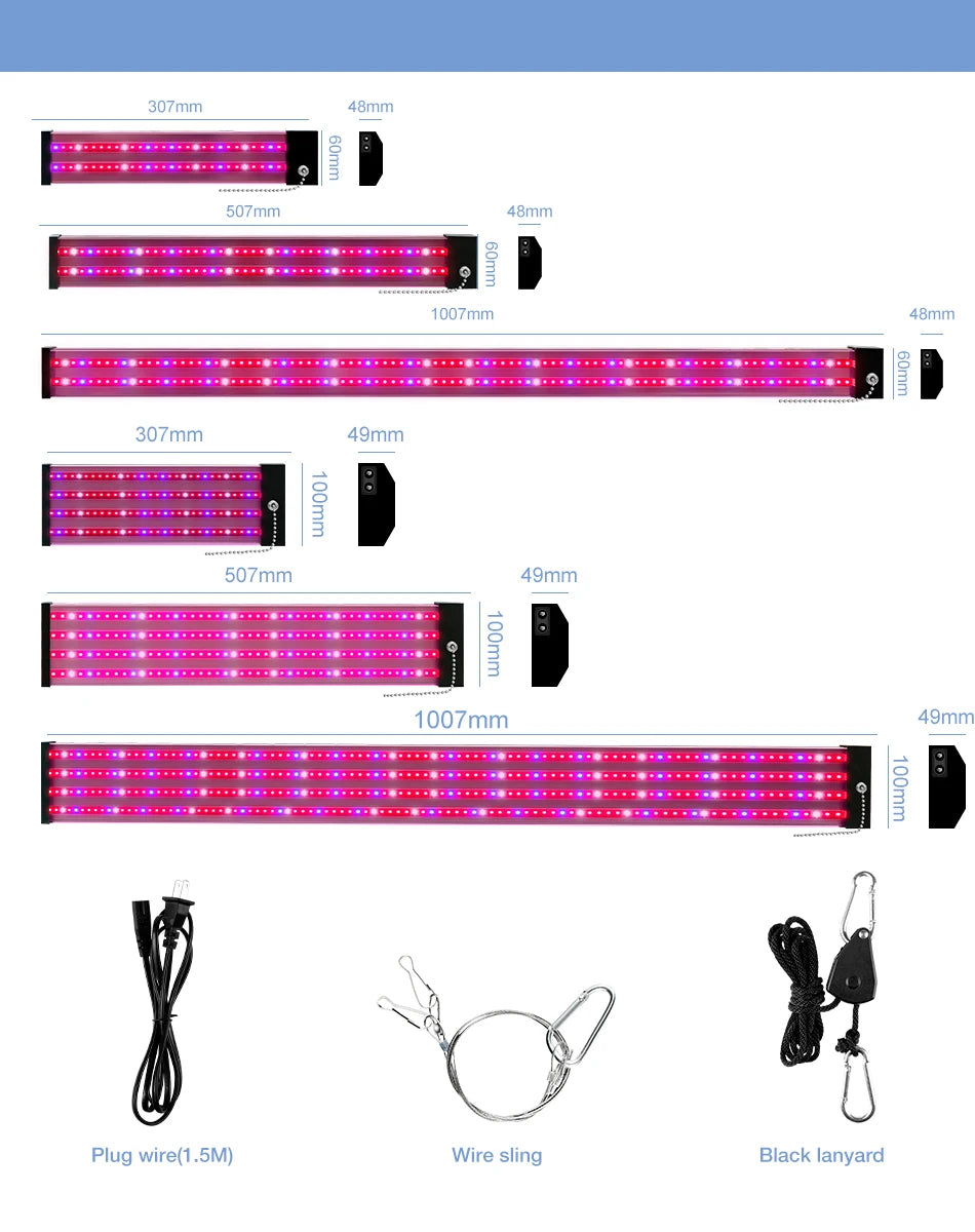 LED Quantum Board Plant Grow Light  Full Spectrum Indoor Flower Seedling Hydroponic Greenhouse Vegetable Cultivation Growth Lamp