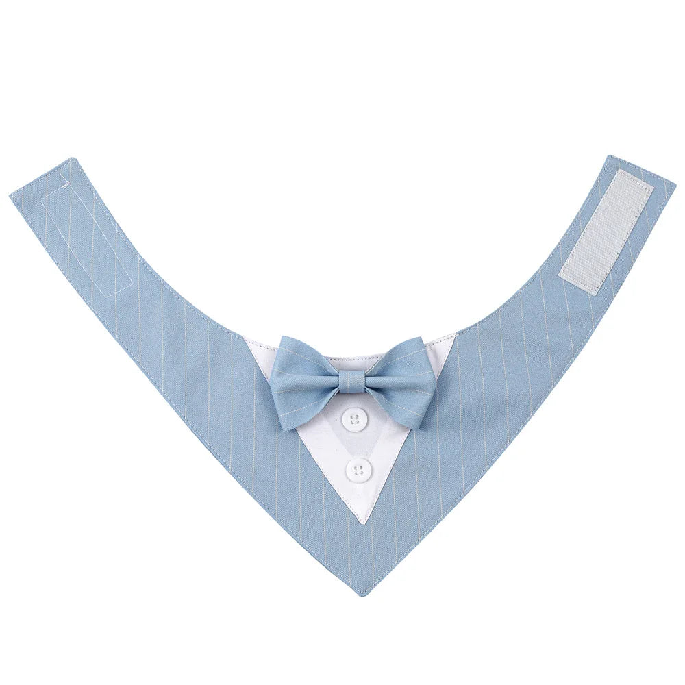 Sucado Handsome Wedding Pet Dog Bandana Elegant Suit Bowtie Luxury Triangular Scarf Collar Engagement Party Gifts Accessories