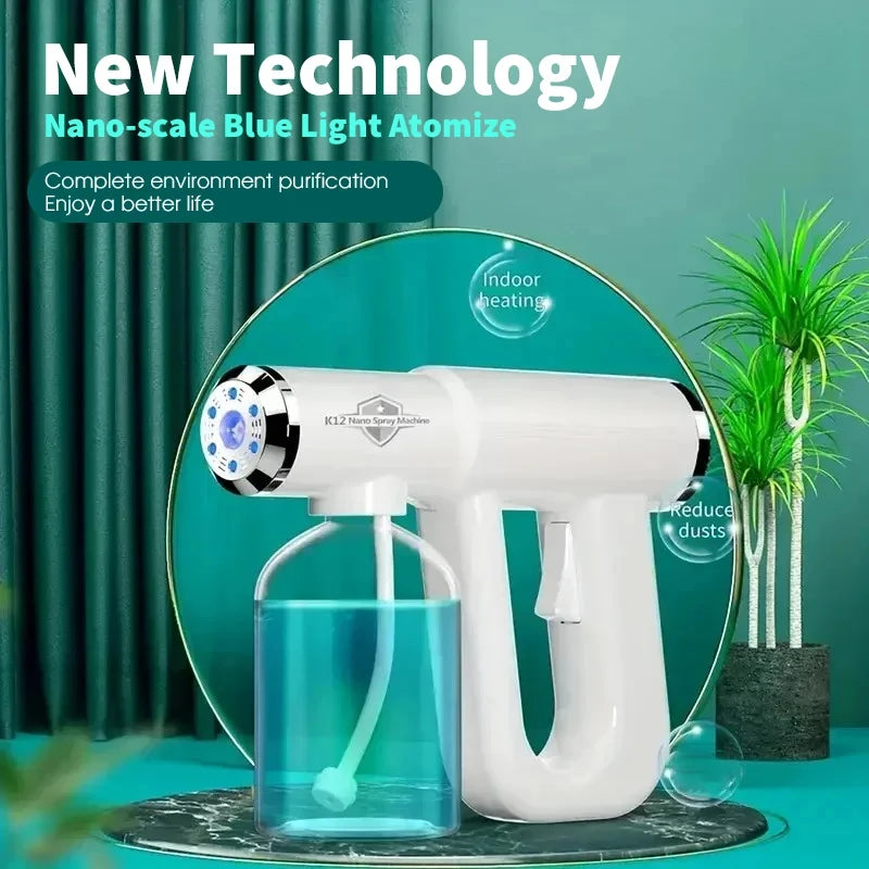 Blue Light Nano Hair Care Spray 300ML - USB Rechargeable Wireless Steam, Professional Styling Tool