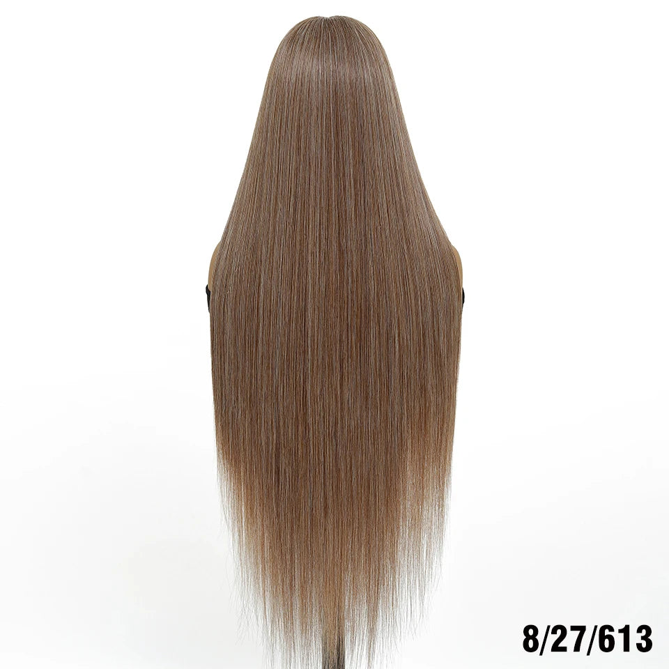 Highlight 13x6 Synthetic Lace Frontal Wigs For Women 40 Inch Long Silky Straight Lace Front Wigs High Quality American Afro Wigs