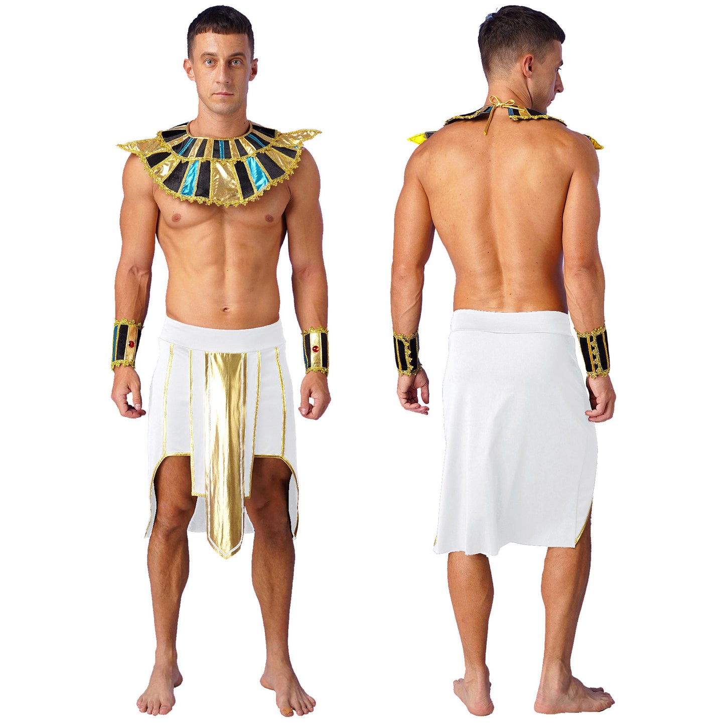 Halloween Adult Cosplay Complete Set Ancient Greek God Gladiator Clothing Mythical Prince Aladin Party Performance Costume