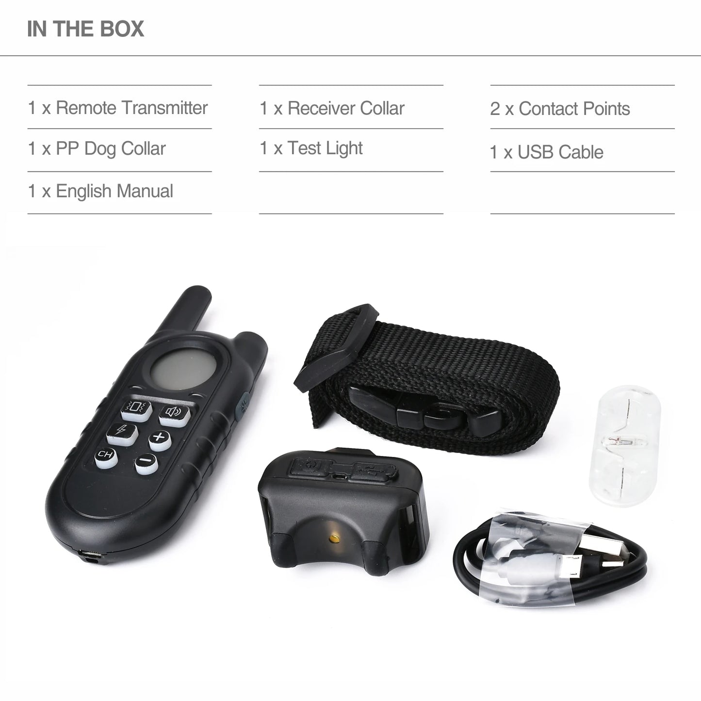 Bark Training Dog Collar Smallest & Lightest Rechargeable Anti Bark Collar/Training Collar Electric for Small Dogs 5-15lbs,