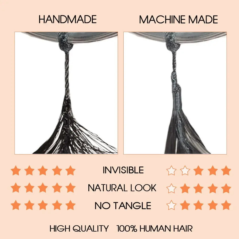 Kinky Straight Feather Crochet Human Hair Miracle Knots Pre-divided Human Crochet Hair Knotless Boho Braids Crochet Human Hair