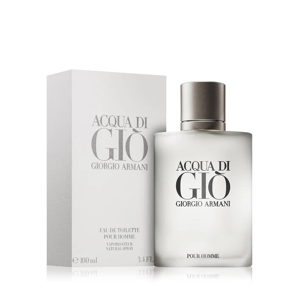 Armani Acqua di Gio EDT 100ml for Men Giorgio Armani Classic Fresh Aquatic Woody Scent Long Lasting Light Perfume Cologne Spray