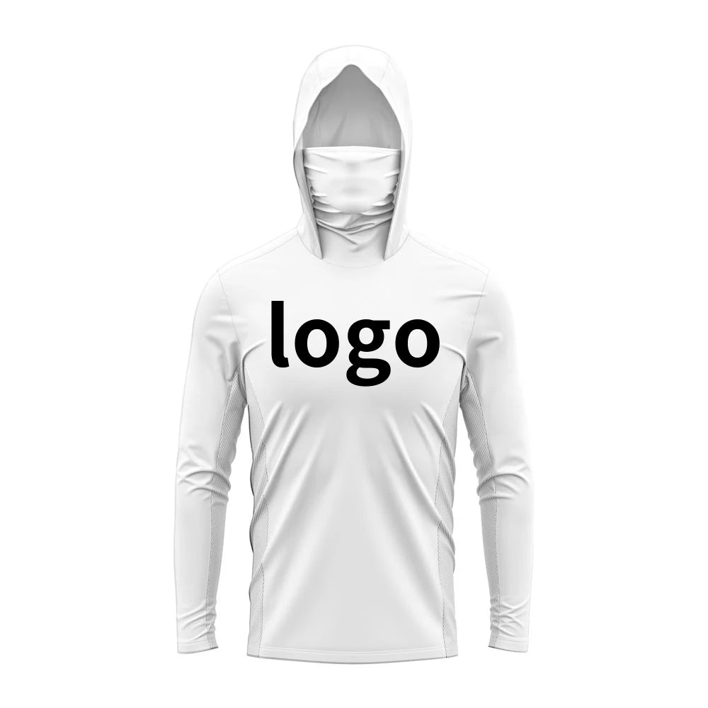 Custom Personalization Men Hood Fishing Shirt long sleeve fishing t shirt uv protection Fishing Apparel