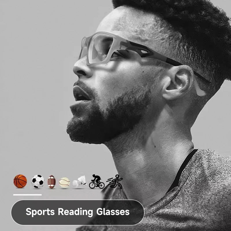 Anti-blue Light Bifocal Reading Glasses Men Sports Photochromic Readers TR90 High Quality Multifunctional Eyeglasses