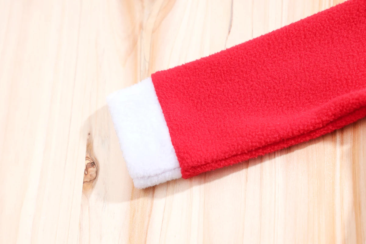 IURNXB Infant Baby Girl Dress with Hat Socks Christmas Outfits 3pc Set Cute Santa Claus Long Sleeve Princess Skirt Dresses 0-18M