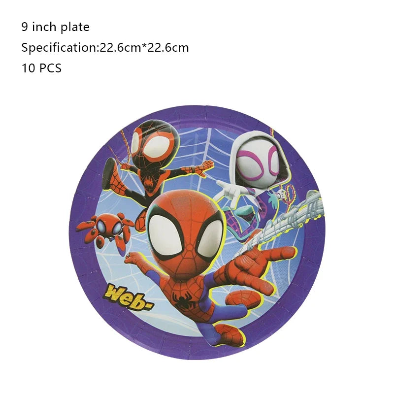 Spidey and His Amazing Friends Birthday Party Decoration New Latex Balloons For Kids Event Supplies Foil Latex Balloon Backdrop