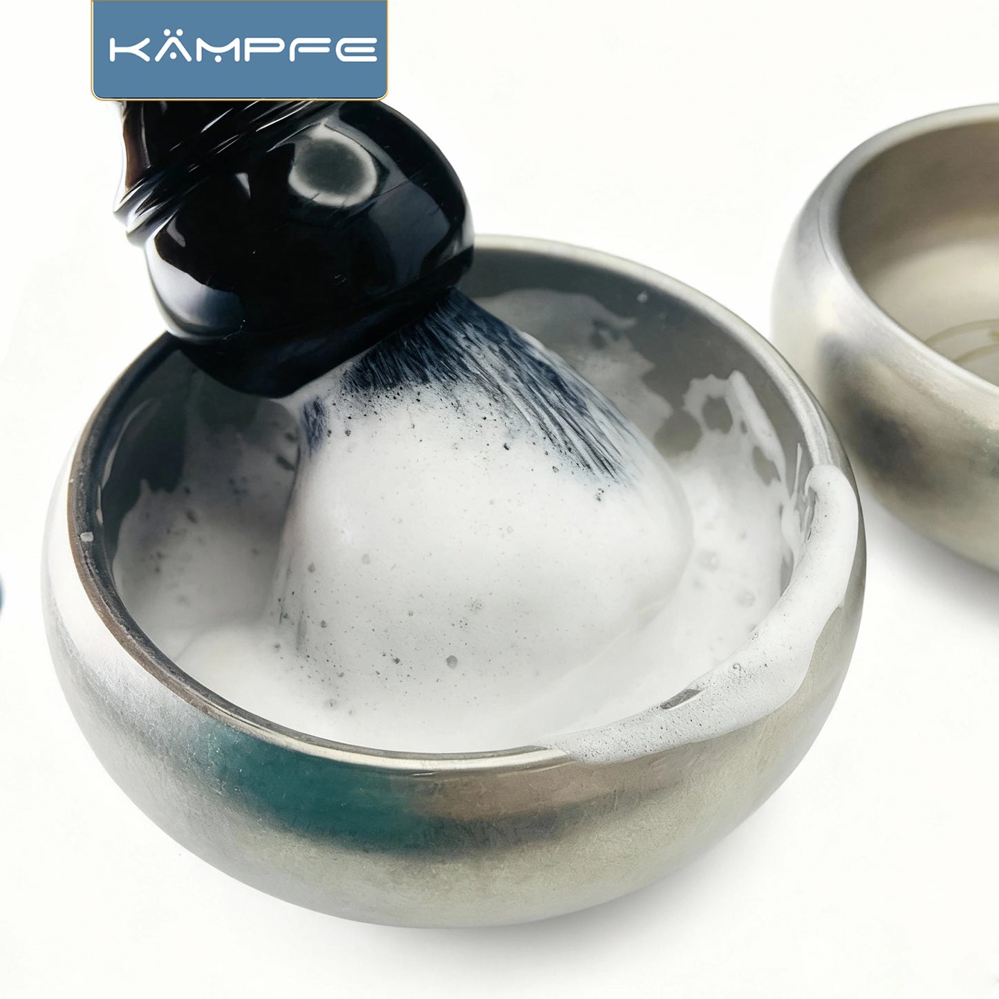 Kampfe  Stainless Steel  Shaving Bowl, Essential Grooming Tools for Barbershop & Home Use  Compact and easy to carry