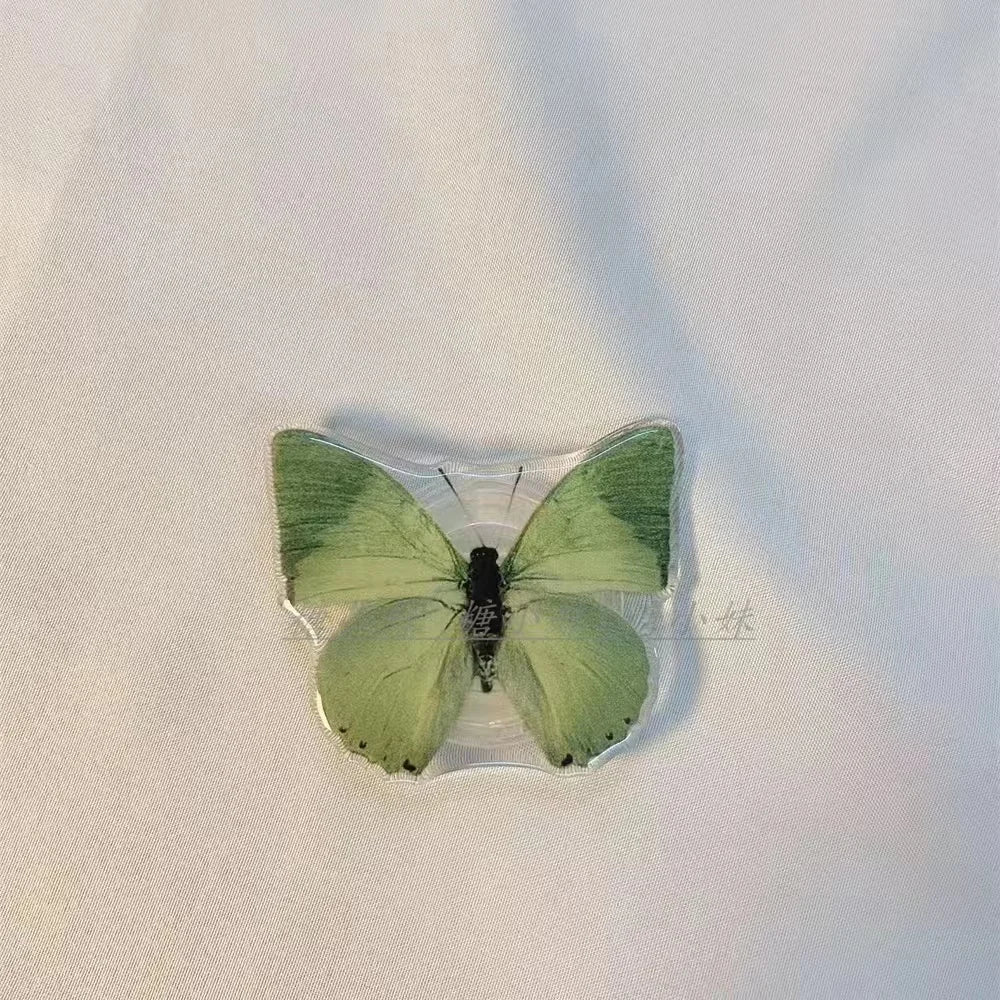 Cute Butterfly Phone Grip Tok Griptok  Holder Ring For iPhone 16 Universal Accessories Lovely Bowknot Phone Stand Bracket Socket