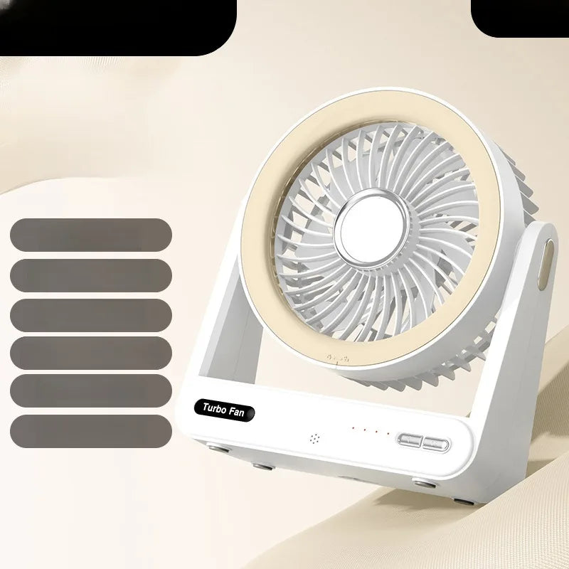 Desk Fan with Smart Voice Control Timer Wall Mountable Mini Portable USB Circulator Fan for Home Office