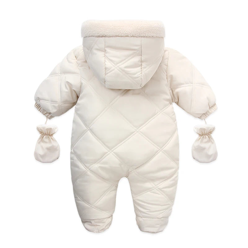 Ircomll Hight Quality Newborn Baby Winter Clothes Snowsuit Warm Fleece Hooded Romper Cartoon Lion Jumpsuit Toddler Kid Outfits
