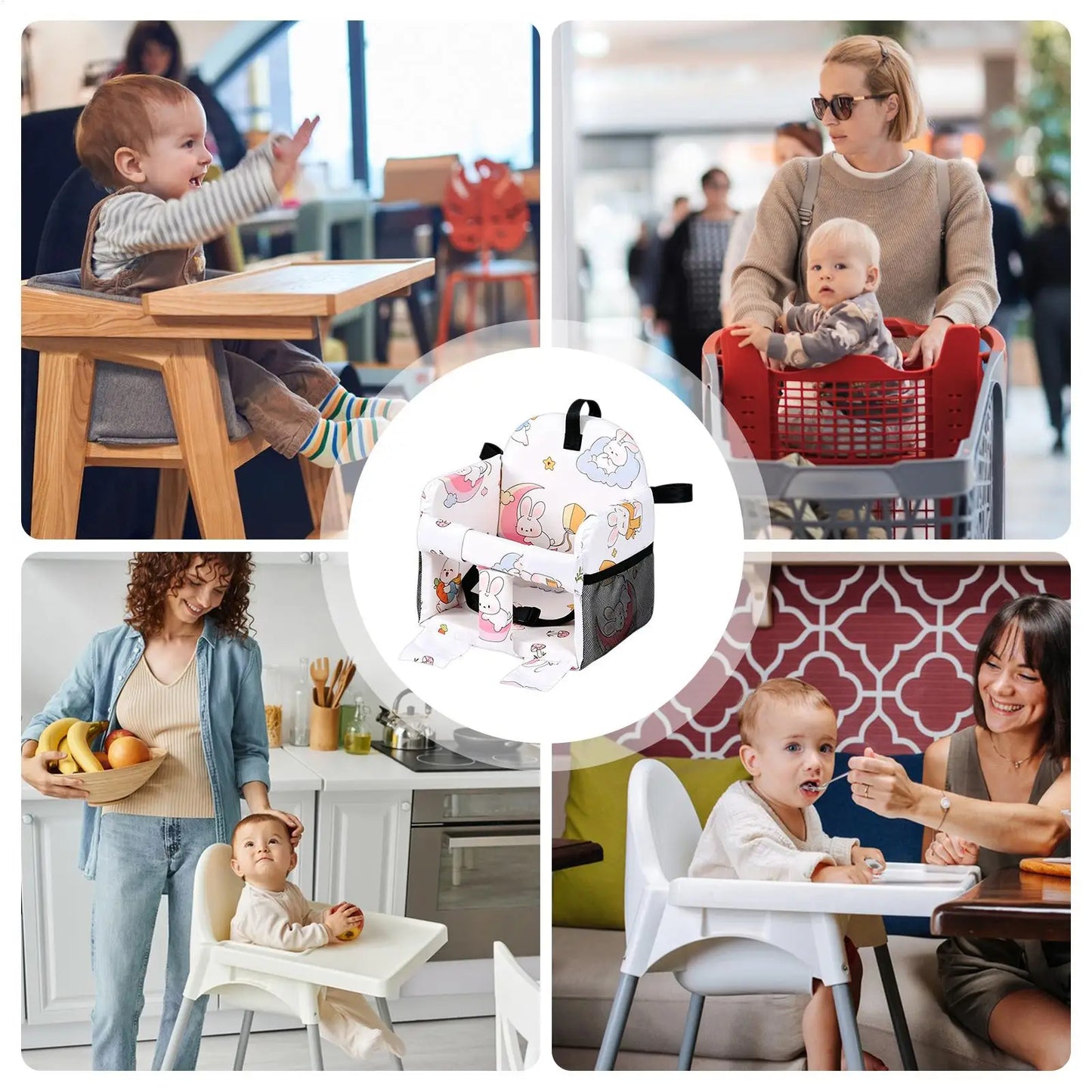 Kids Shopping Cart Cover Swing Liner For Children Kids Booster Seat Cover For Restaurant Dining Room Home Vacation Shopping
