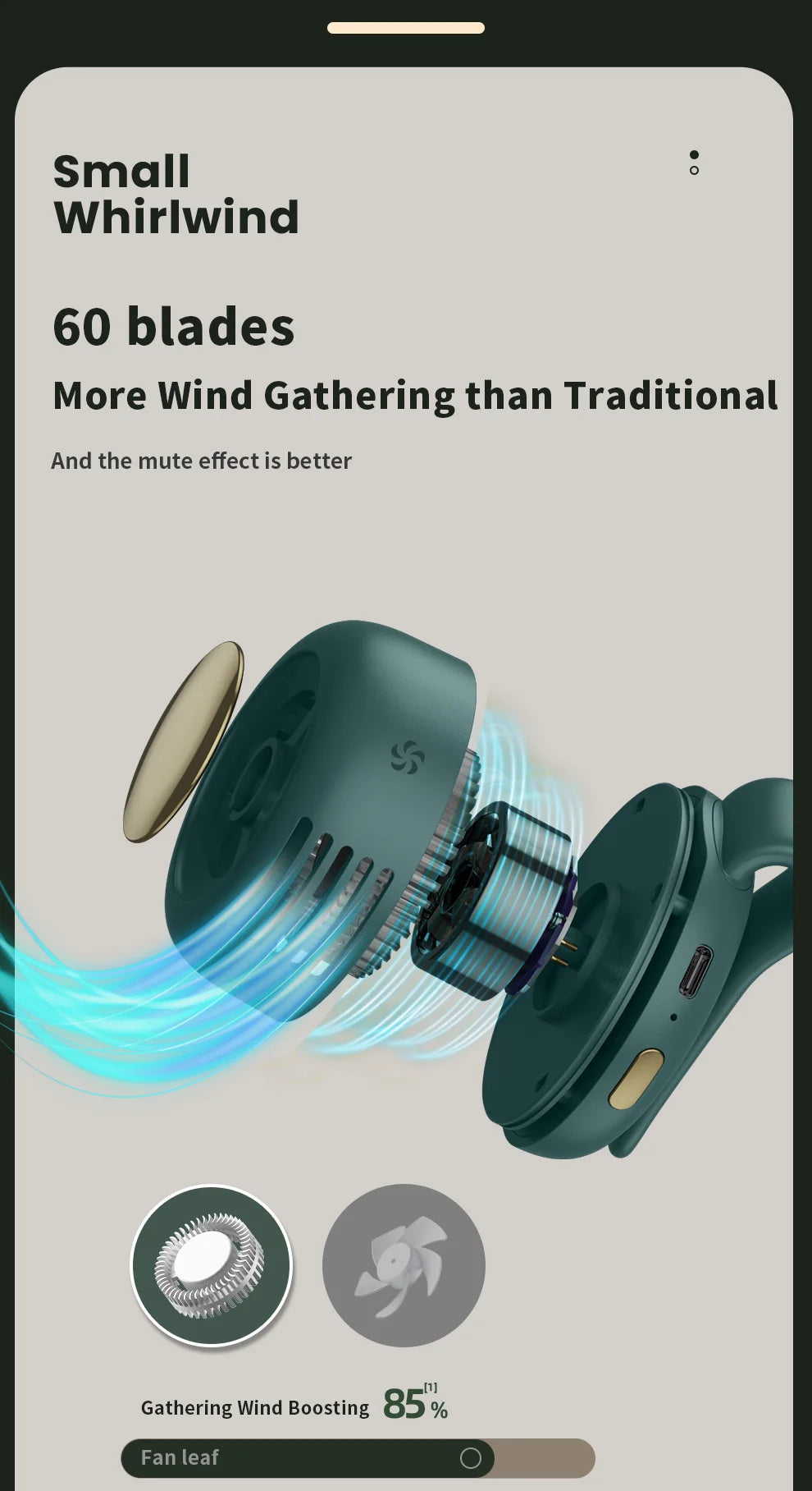 2026 Summer Clip-On Small Fan 360° Adjustable Lightweight And Portable Fan Suitable For Hands-Free Portable Fans When Going Out