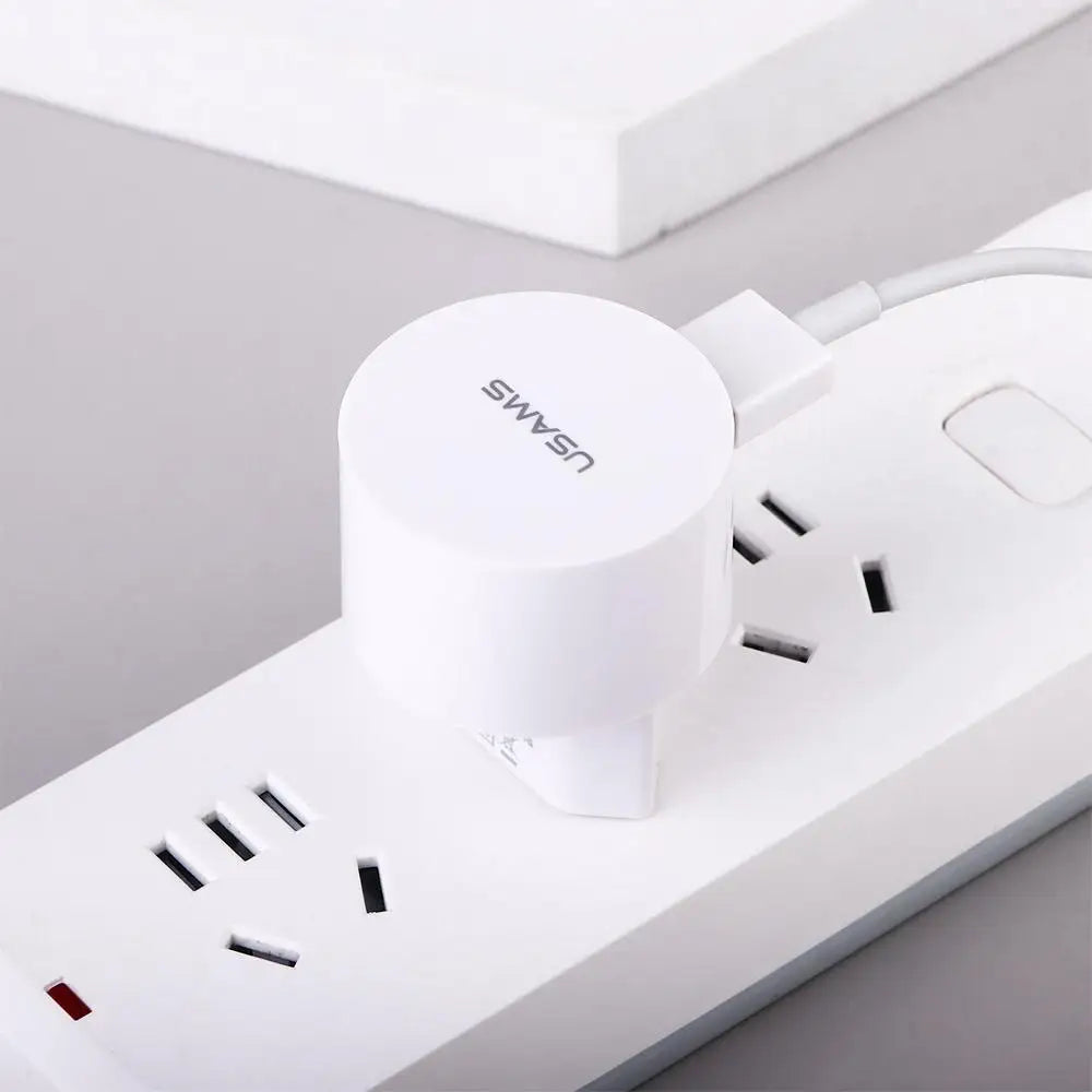 Quick Charge Travel Charger Dual USB Mini Adapter Min EU UK US Plug Mobile Phone Charger Wall Charger Dual Usb Round Charger