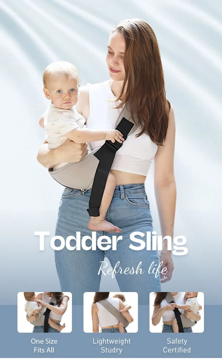 PANGDUBE Baby Carrier Sling with Hip Seat Ergonomic Design Breathable Mesh Newborn to Toddler Waist Support Hands-Free