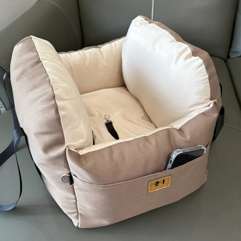 Pet Dog Car Seat Cover Safety Waterproof Puppy Nest Mat Cat Carrier Soft Comfort Travel Dog Car Seat Bed Washable Pet Carrier