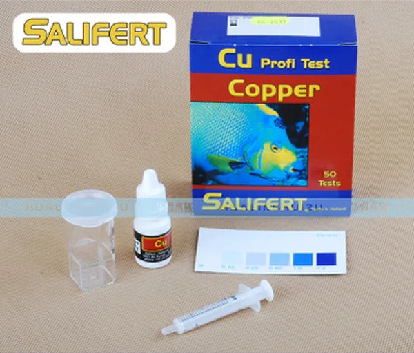 Salifert Test kit Ca Calcium Cu I2 KH Mg NH4 Ammonia NO2 Nitrite NO3 Nitrate PH PO4 Sr Potassium Water Test Reef Tank