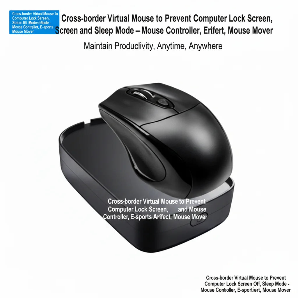 USB Undetectable Mouse Jiggler Automatic Mouse Mover Keeps PC Awake Prevents Screen Sleep Plug  Play For Laptops Desktop PC