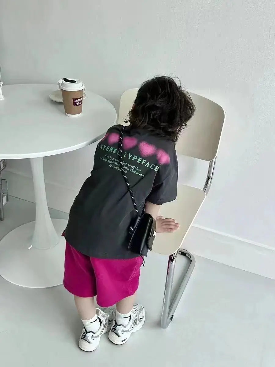 Baby Summer Clothes Boy Sports Sets Kids Loungewear Fashion Outfits Children T-shirts+Shorts 2Pcs Short Sleeves Top Pants Suits