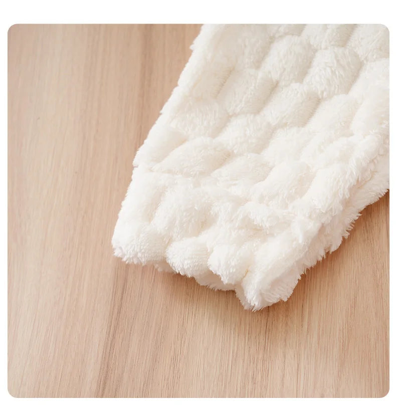 Newborn Baby Romper Winter Flannel White Hooded ears long sleeve Unisex Baby Bodysuits 0-18 months Boy Girl Comfort Clothes