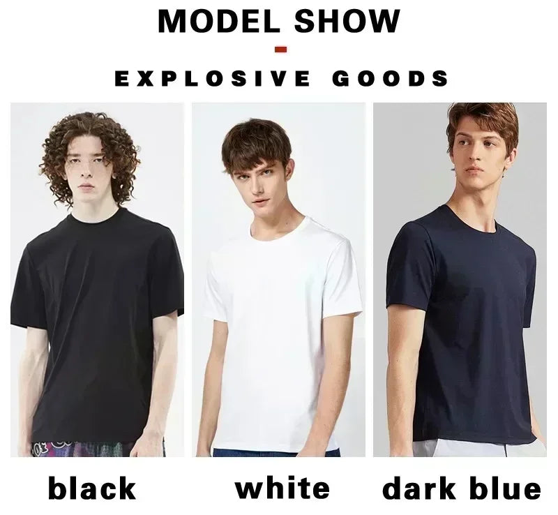 Custom logo Cotton Short Sleeve Solid Color O-neck Men T-shirt Tops Tee Customized Print Your Own Design Printed Unisex Tshirt