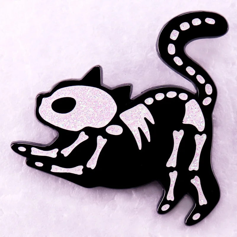 Popular Halloween Costume Accessories Horror Ghost Skull Pumpkin Pin Metal Badge Holiday Jewelry Gift Wholesale