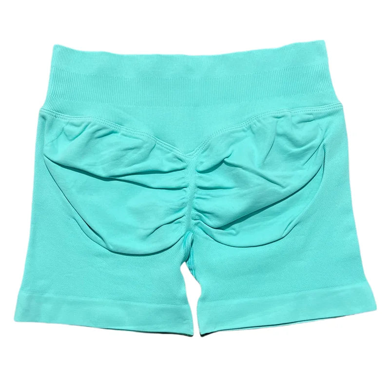 HISTELLO Sports Shorts 4.5‘’ High Waist Women Yoga Workout Shorts Seamless Leggings Stretch Fitness Sweatpants Gym Short