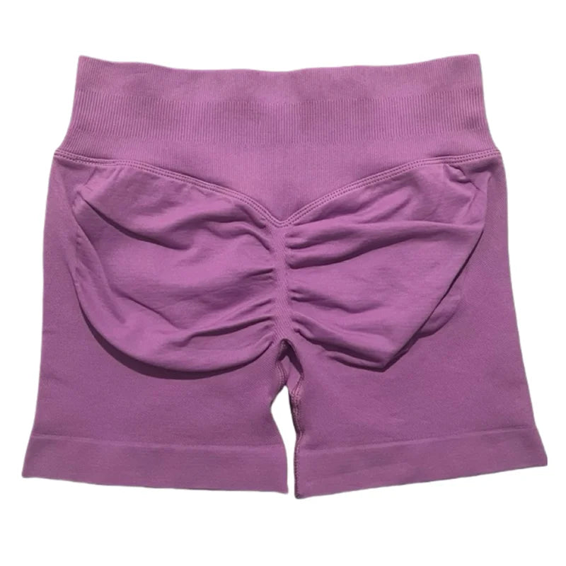 HISTELLO Sports Shorts 4.5‘’ High Waist Women Yoga Workout Shorts Seamless Leggings Stretch Fitness Sweatpants Gym Short