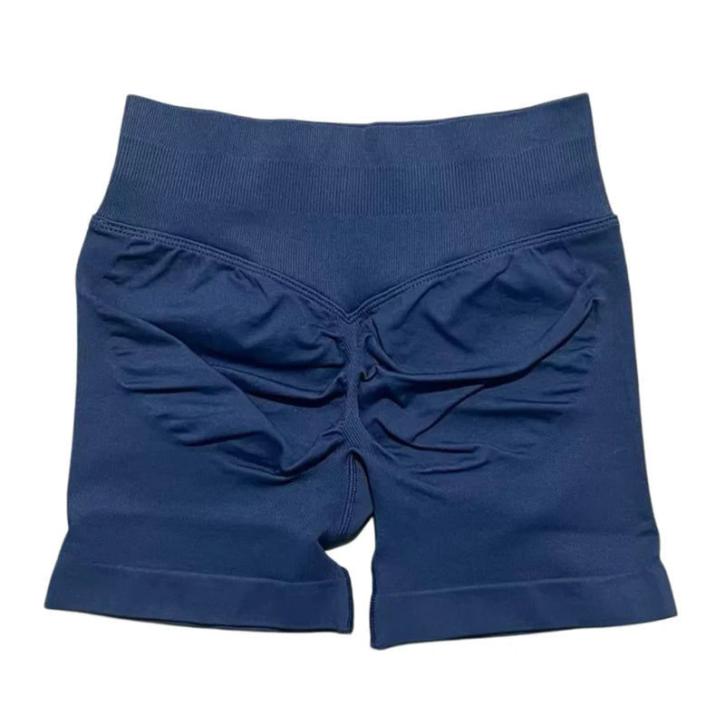 HISTELLO Sports Shorts 4.5‘’ High Waist Women Yoga Workout Shorts Seamless Leggings Stretch Fitness Sweatpants Gym Short