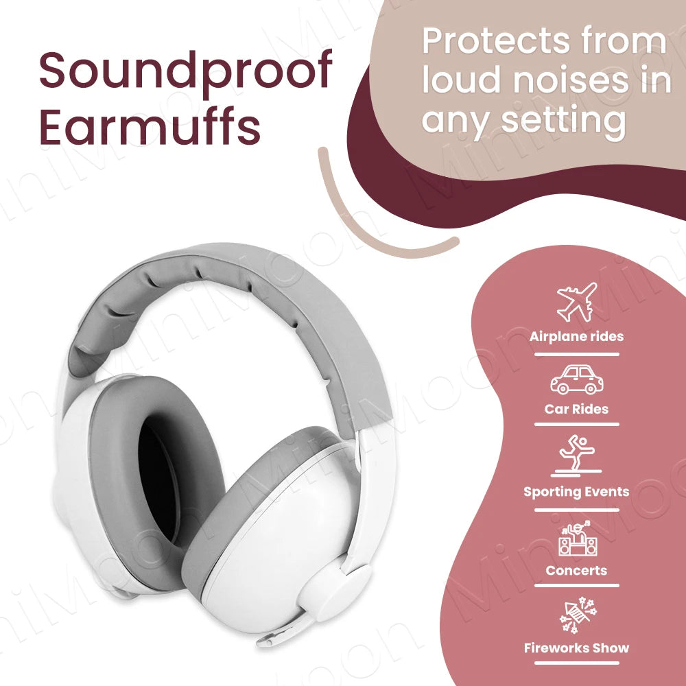 Baby Noise Canceling Earmuffs for Newborn & Toddler, Infant Hearing Protection Headphones
