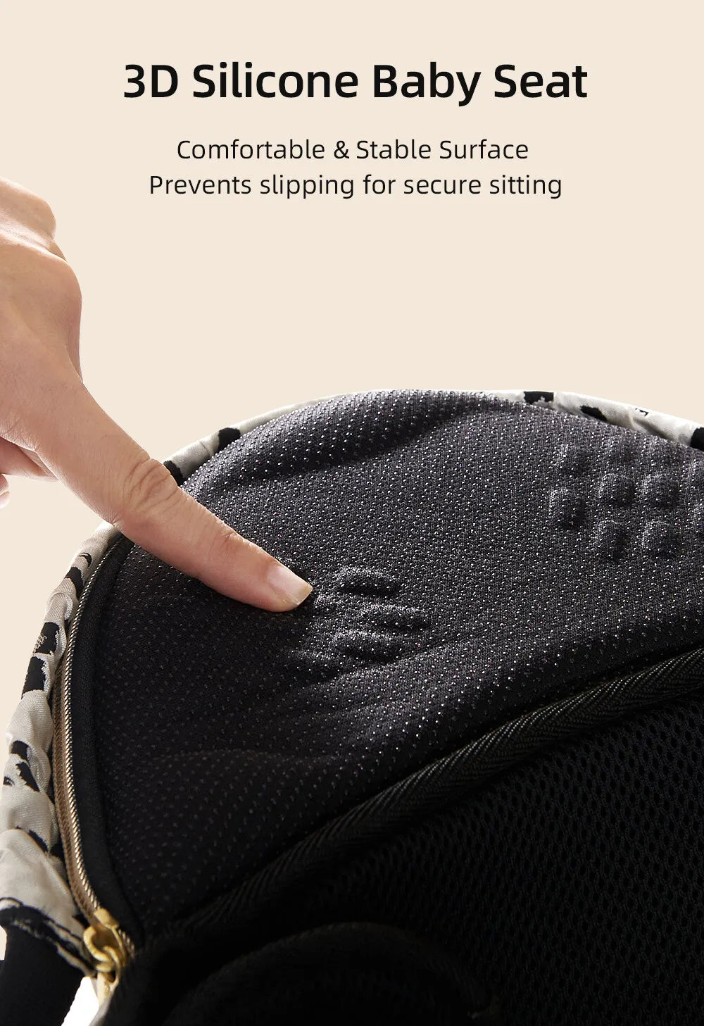 SUNVENO Baby Carrier Fashion Leopard Print Waist Stool Non-Slip Hip Seat Surface for 3-36months Newborns & Toddlers