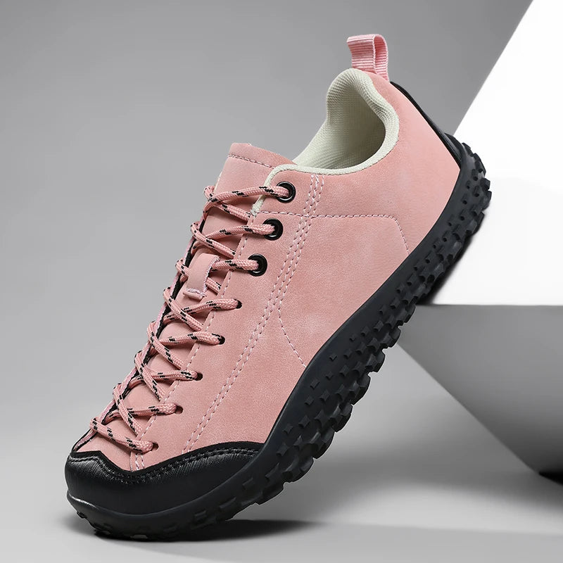 Couple Outdoor Hiking Shoes Slip On Mountaining Shoes Men Wide-Toe-Box Barefoot Shoes for Men Women Walking Shoes Men Sneakers
