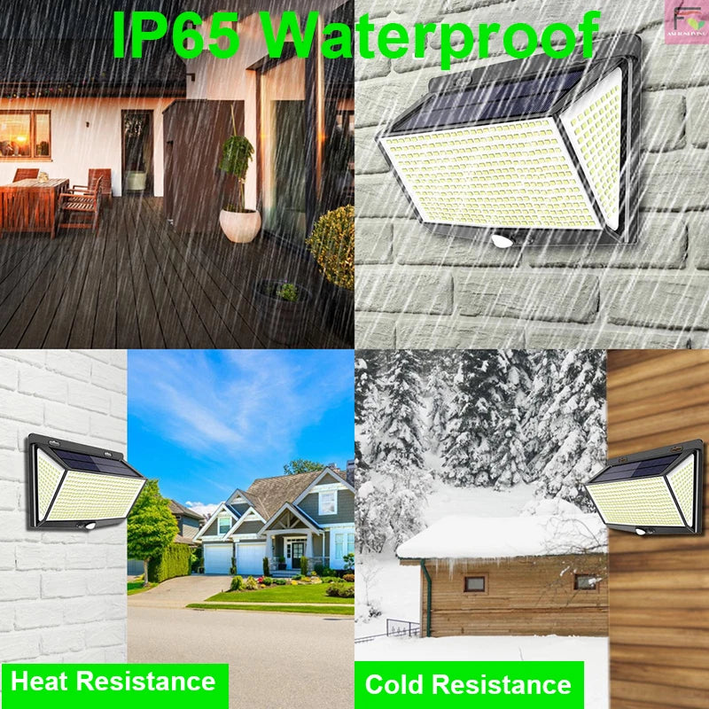 Outdoor 100 LED/468 LED Solar Light Motion Sensor Waterproof Solar Light Solar Power Garden Corridor Decoration Emergency Light