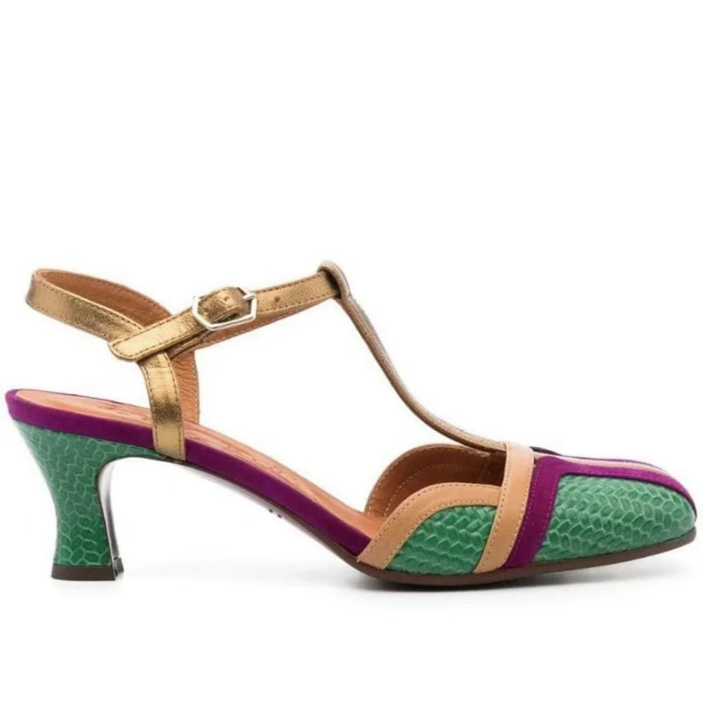 Dilalula 2025 Fashion T-Strap Genuine Leather Sandals Women Covered Toe Mixed Color Summer Dress Shoes Ladies Party French Style