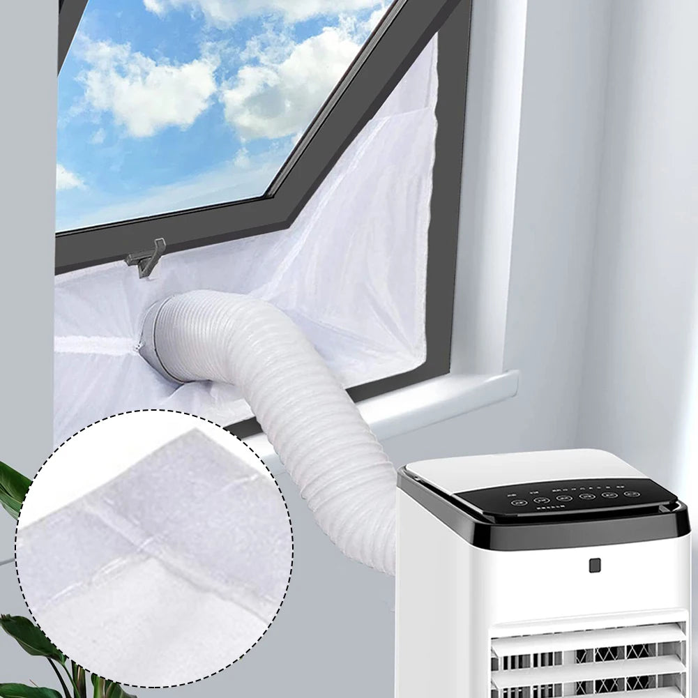 Tilt Roof Skylight Aircon Window Seal Cloth PAC Vent Hose Sealing Fabric For Inclined Skylight Mobile AC Exhaust Install Work