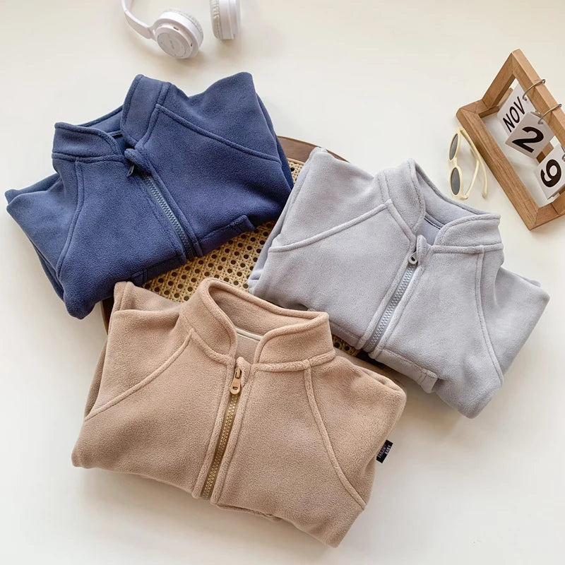 Baby Boy Clothes Girl Rompers Newborn Infant Baby Clothing Soft Warm Fleece Jumpsuit Playsuit Autumn Toddler Outwear