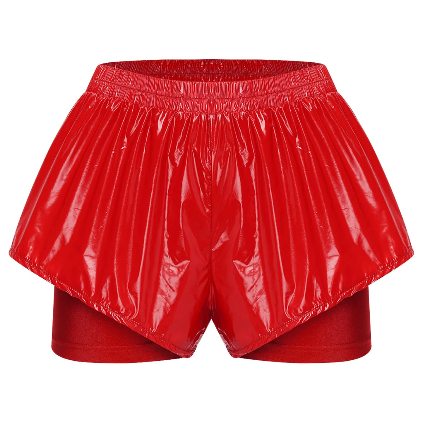 Women Waterproof 2 in 1 Athletic Shorts Swim Trunks Beach Pool Swimwear Beachwear Running Cycling Sports Workout Sportswear