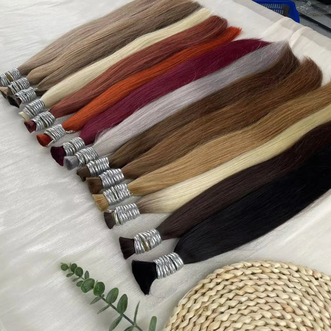 Human Hair Bulk No Weft Virgin Remy Hair Vietnamese Hair Straight Hair Bulk Real Natural Hair No Weft For Braiding Wholesale