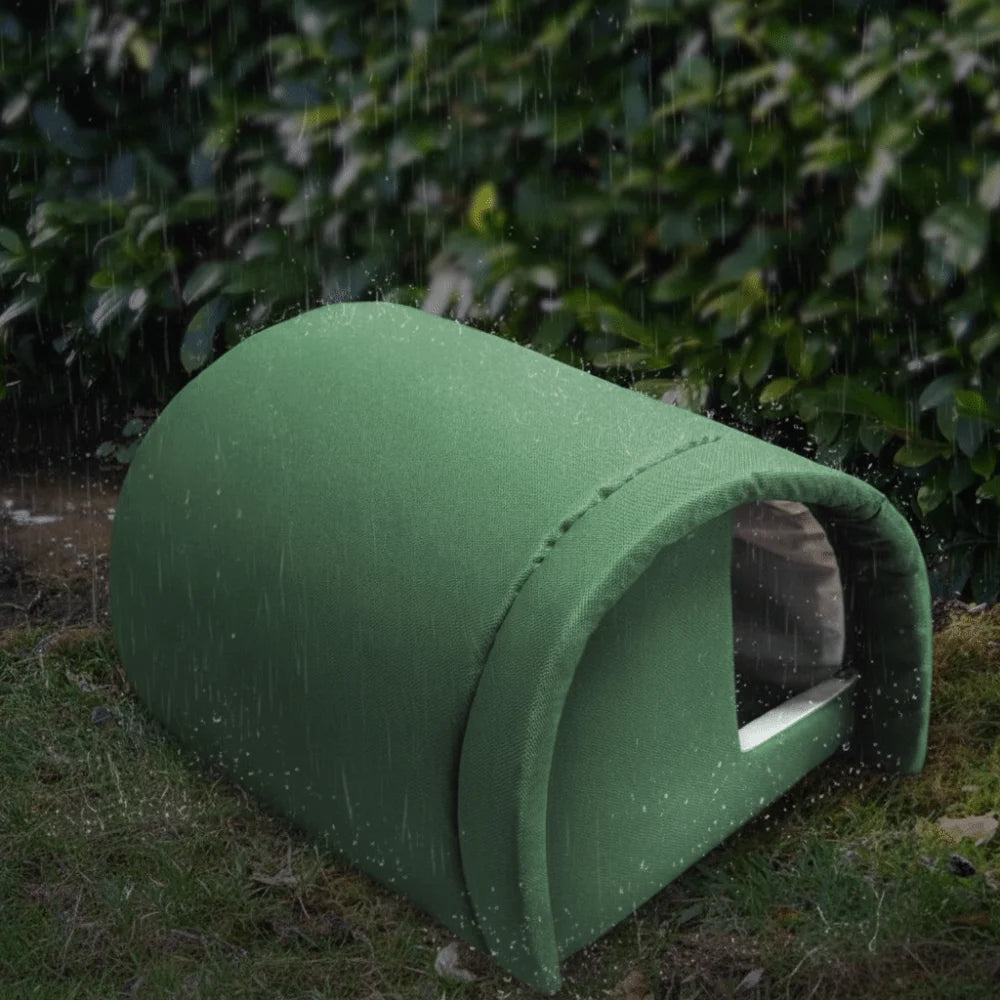 Durable Warm Pet Cat House Windproof Thicken Outdoor Cat Shelter Vaulted Design Waterproof Stray Cat Den Outdoor