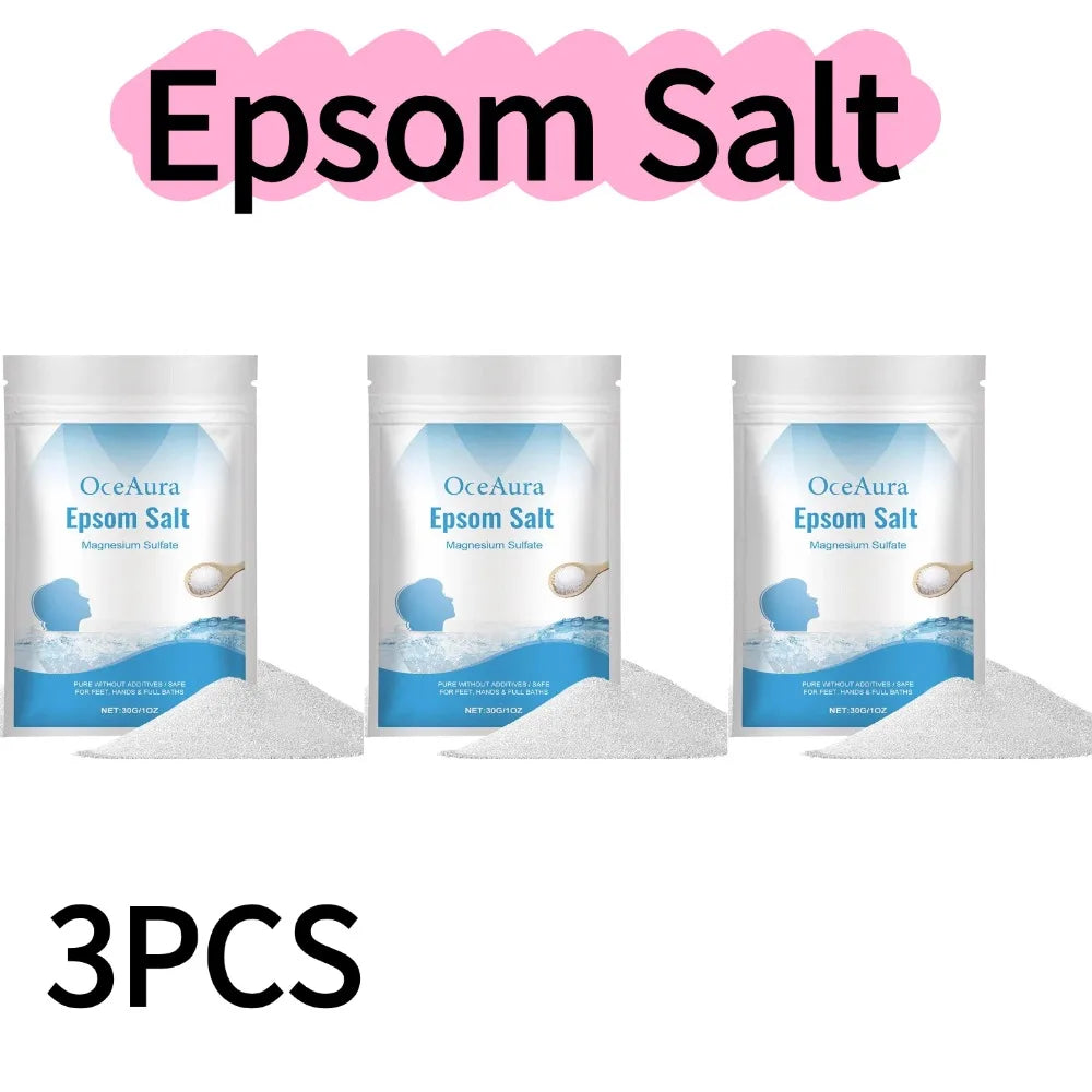 1/2/3/4/5/6/8/10PCS*30g Natural Epsom Salt Body Bath Salt Gentle Exfoliating Dead Skin Remover Deep Moisturizing Care