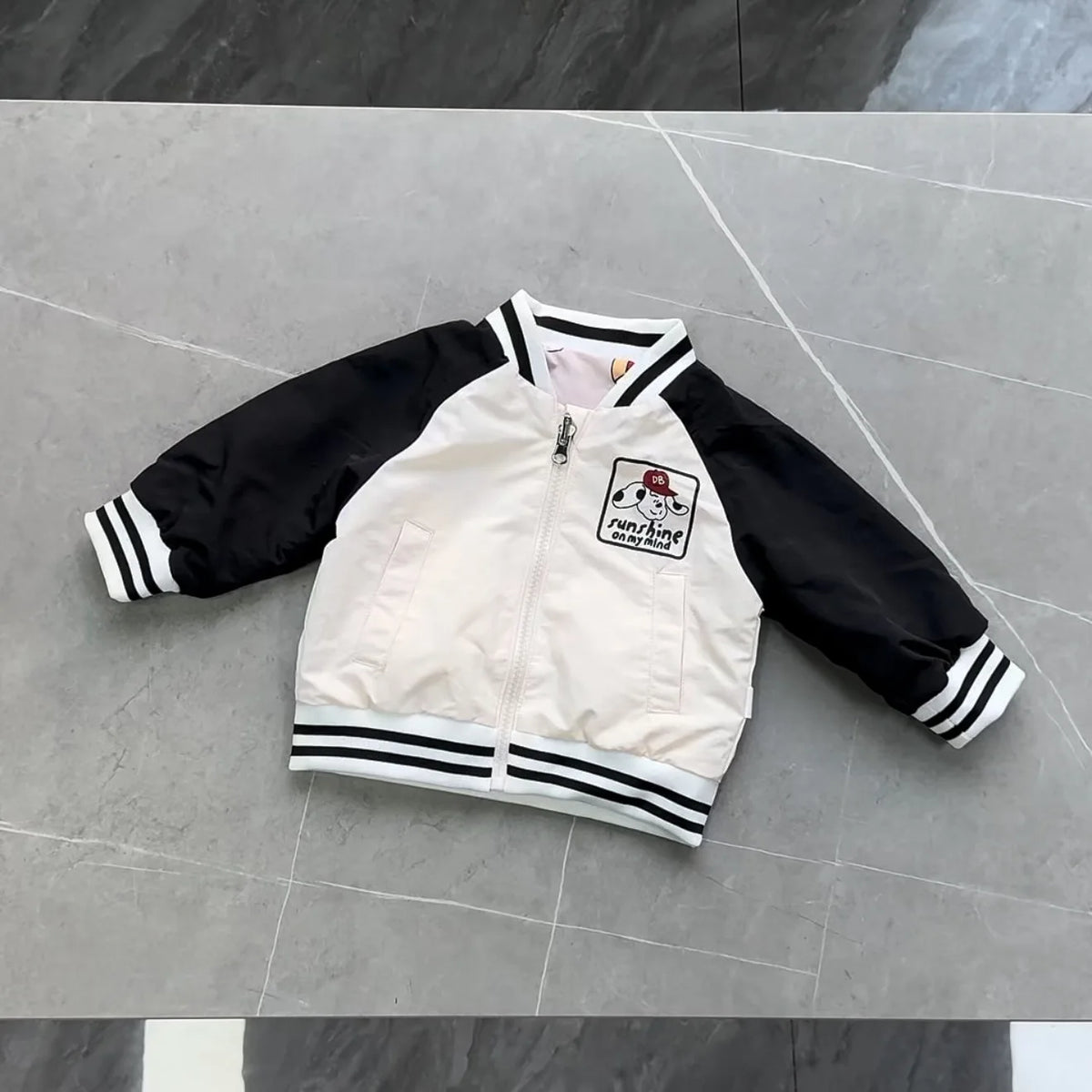 2025 Autumn New Baby Long Sleeve Coat Fashion Kids Boys Baseball Uniform Cotton Girls Casual Reversible Jacket Children Clothes