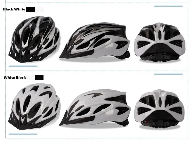 Cycling Safety Helmet Man Women Road Mountain Bike Helmet Outdoor Bicycle Skateboard Scooter Integrally-Molded Ultralight Helmet