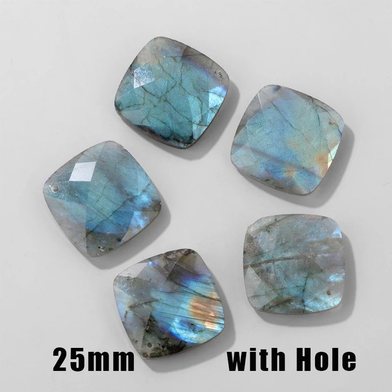 High Quality Natural Stone Labradorite Beads Charms Shiny Healing Gem Stone For Jewelry Making Necklace Earrings Accessries
