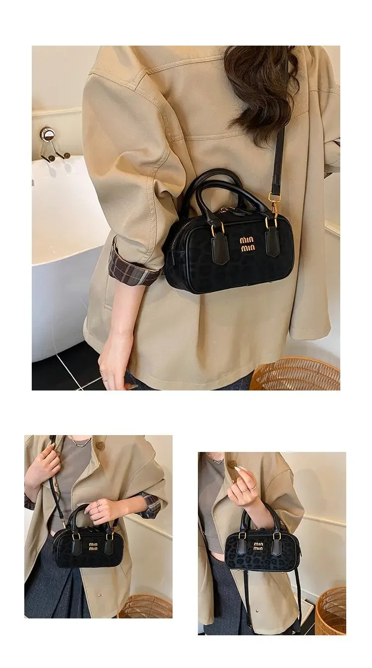 Original Square Leather Satchel Handbag Women Designer Tote Shoulder Crossbody Purse Luxury Diaper Bag