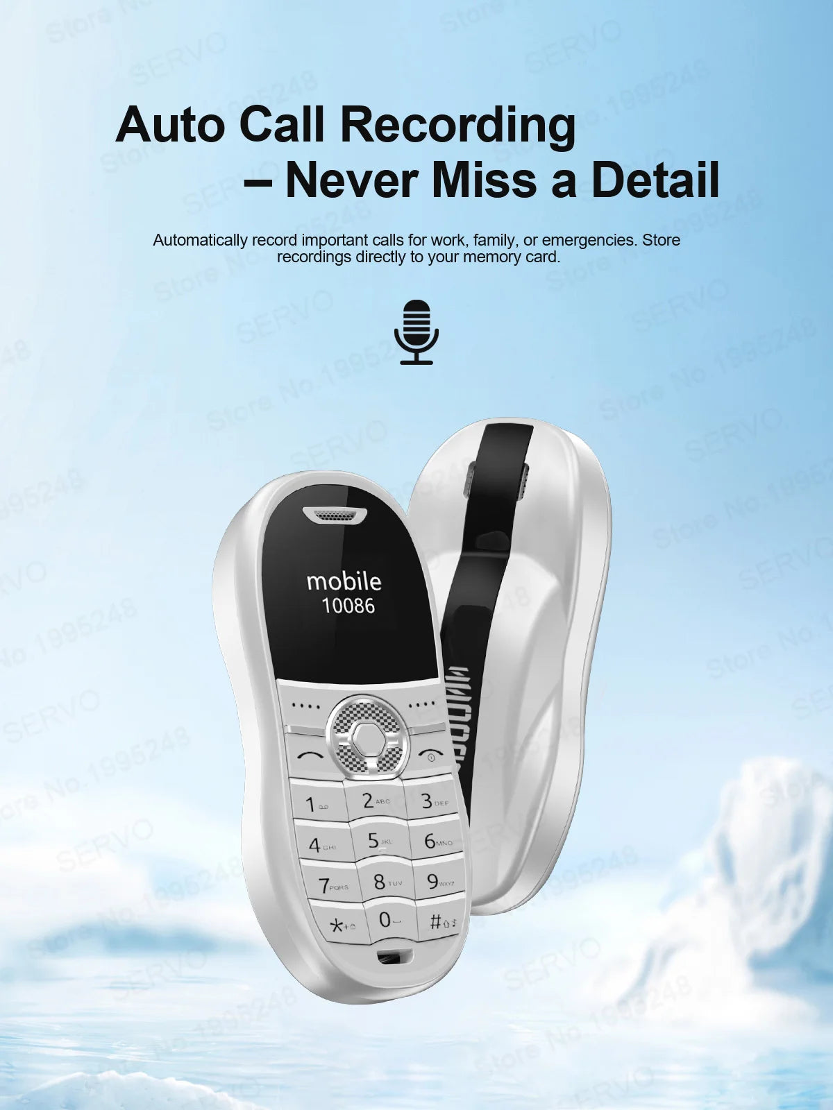 SERVO X18 Mini Sports Car Mobile Phone 2G GSM Call Recording Magic Voice Blacklist Dual SIM Standby Cute Backup Kids Cellphones