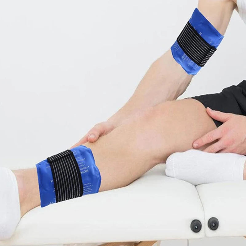 【C】1Pc Multipurpose Gel Ice Sleeve Elbow Knee Ankle Ice Pack Hand Ice Wrap Gel For First Aid Sports Muscle Pain Ice Heat Pad