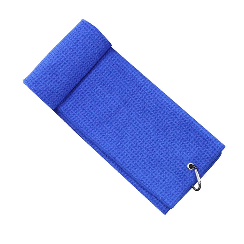 Golf Towel Microfiber Fabric For Golf Lovers Soft Absorbent Golf Club Cleaner Rag Clip Golf Accessories Golf Club Cleaning Towel