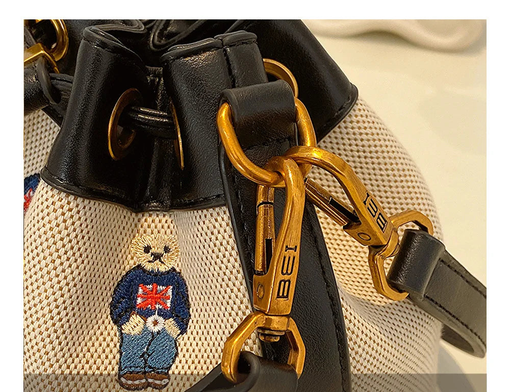 2026 Women's Large Capacity Crossbody Bag Fashion Spring Shoulder Bag Cartoon Bucket Bag Handheld Women's Bag Bags for Woman